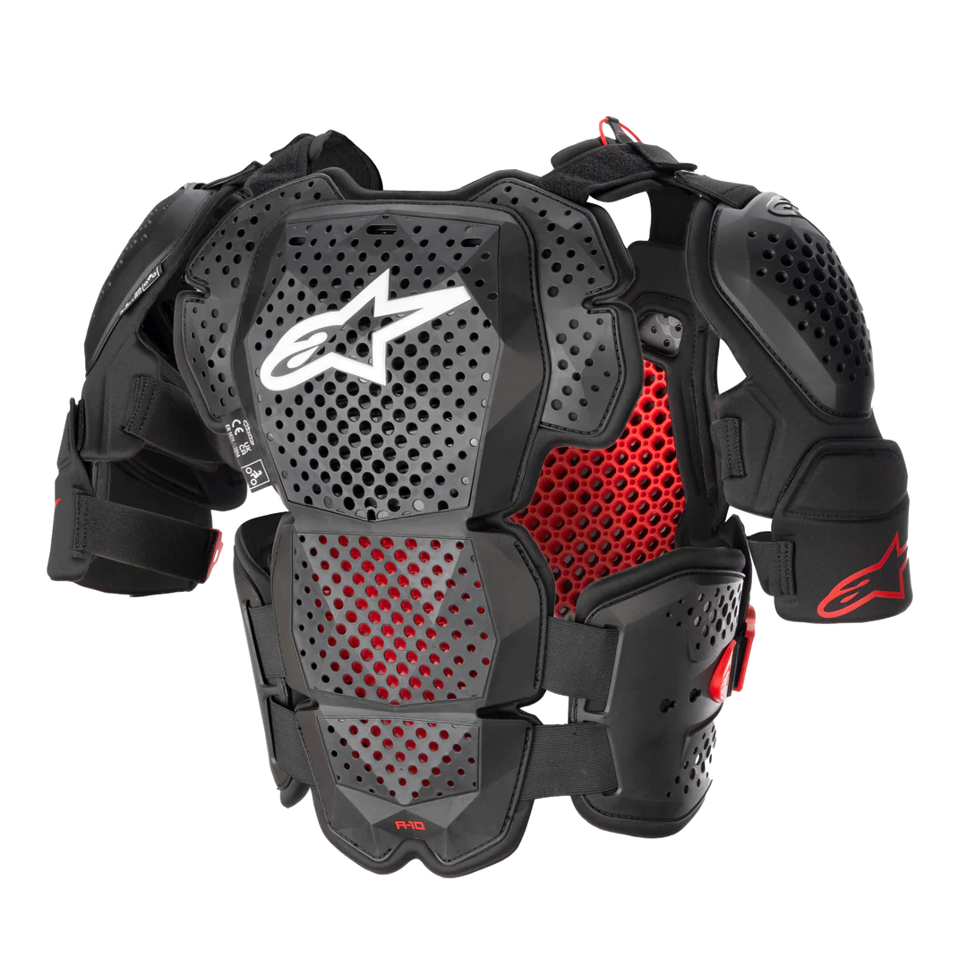 Pettorina Alpinestars Integrale A-10 Nero e Rosso