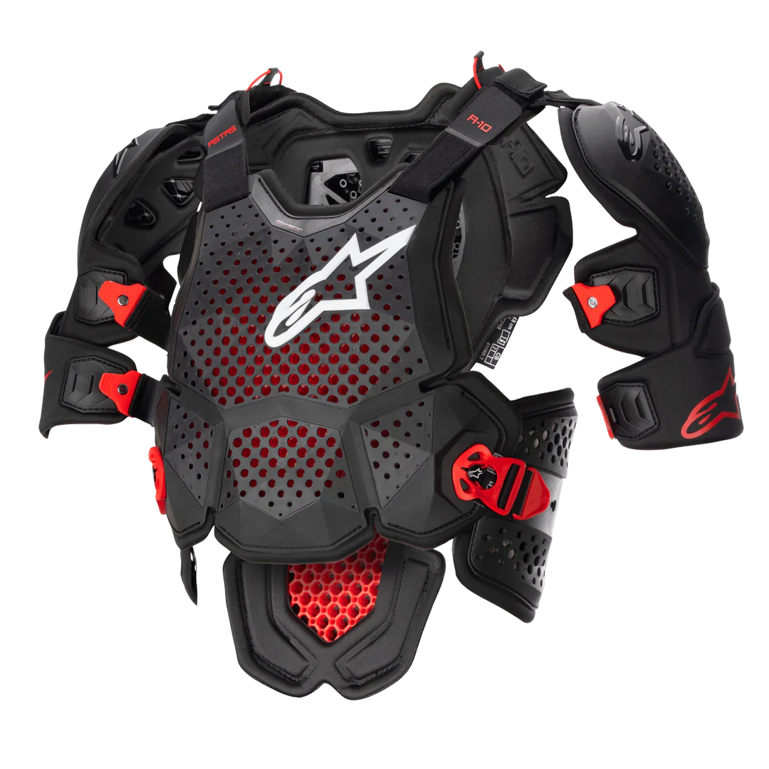 Pettorina Alpinestars Integrale A-10 Nero e Rosso