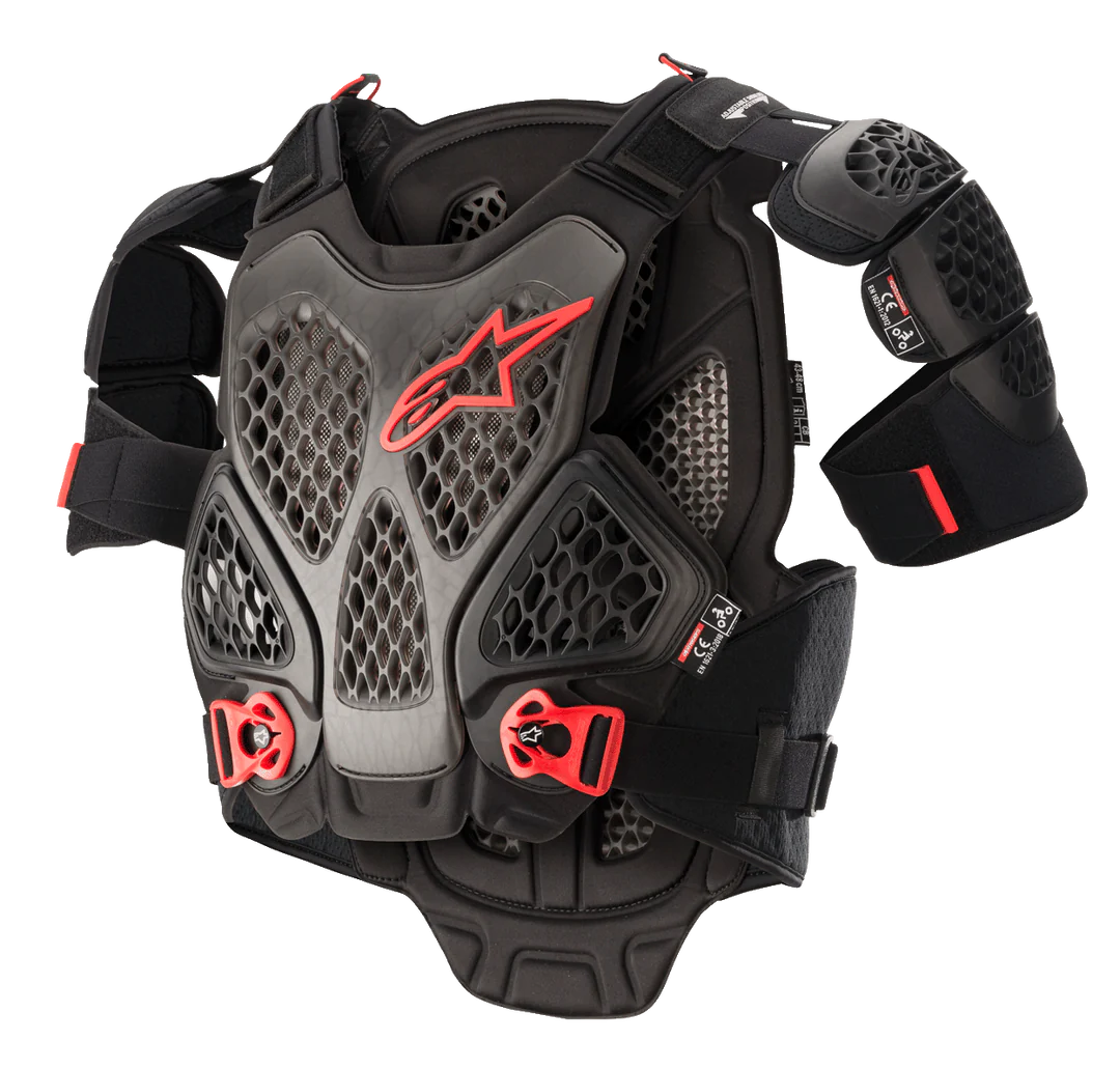 Pettorina Alpinestars A-6 Nero e Rosso