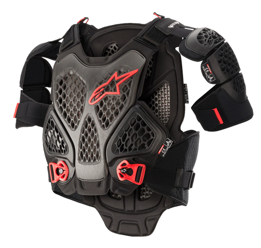 Pettorina Alpinestars A-6 Nero e Rosso