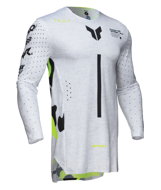 Maglia Thor SportMode Riot Bianca Fluo