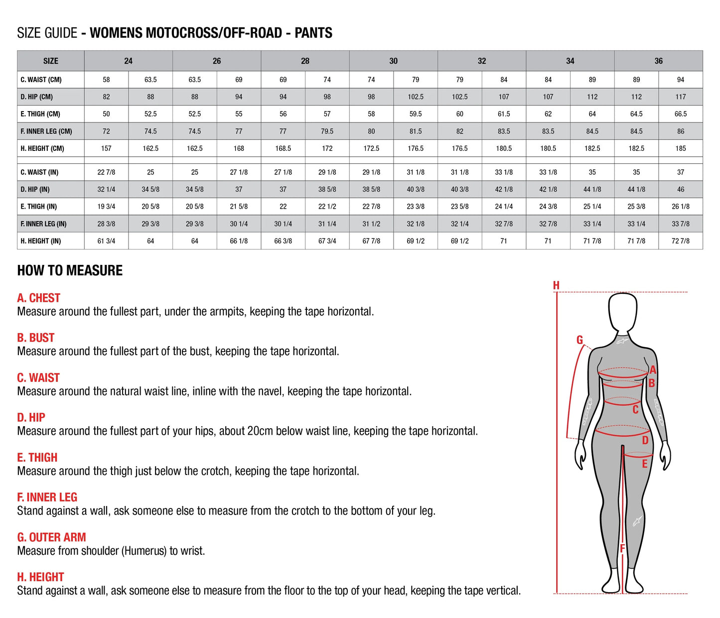 Pantalone Alpinestars Woman Stella Fluid Bianco e Nero