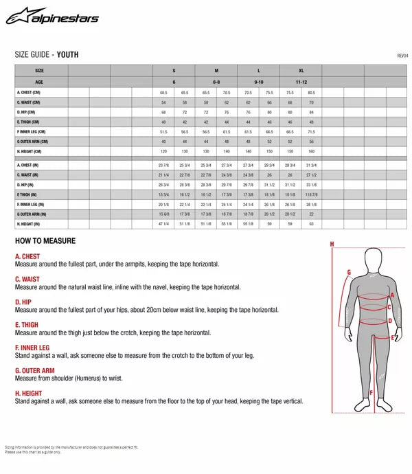 Ginocchiere Alpinestars ortopediche Bionic 5S per Bambini